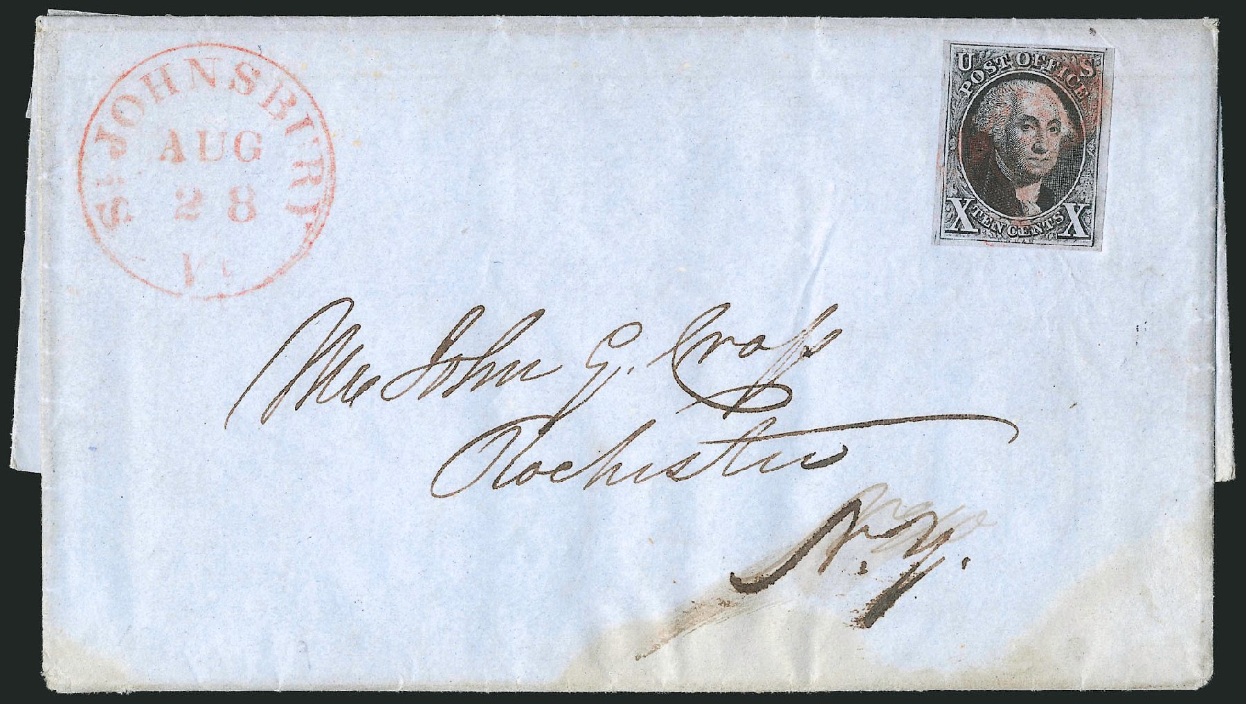 Values of US Stamps Scott Catalogue #2 - 10c 1847 Franklin. Robert Siegel Auction Galleries, Apr 2012, Sale 1023, Lot 2308