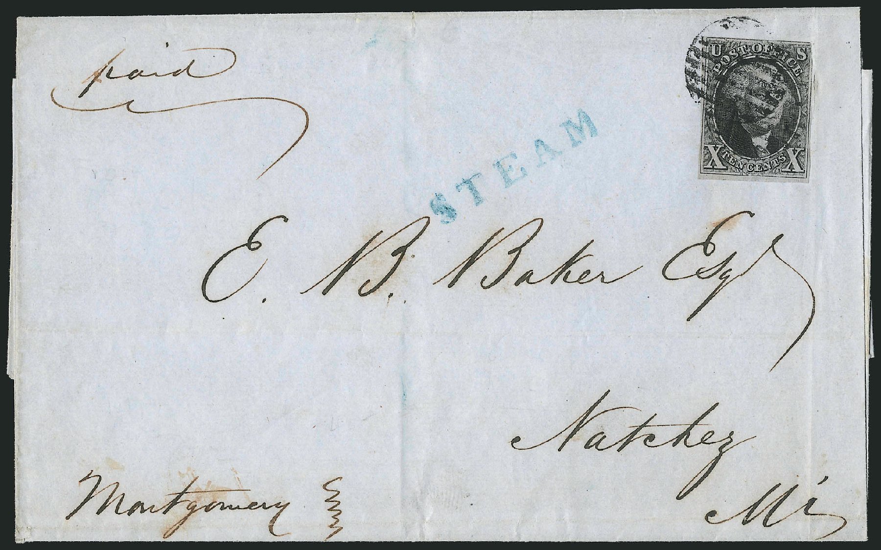 US Stamp Value Scott Catalogue # 2 - 10c 1847 Franklin. Robert Siegel Auction Galleries, Apr 2012, Sale 1023, Lot 2388