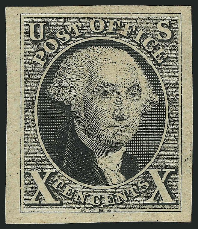 Costs of US Stamp Scott Catalog #2 - 1847 10c Franklin. Robert Siegel Auction Galleries, Dec 2012, Sale 1037, Lot 1018