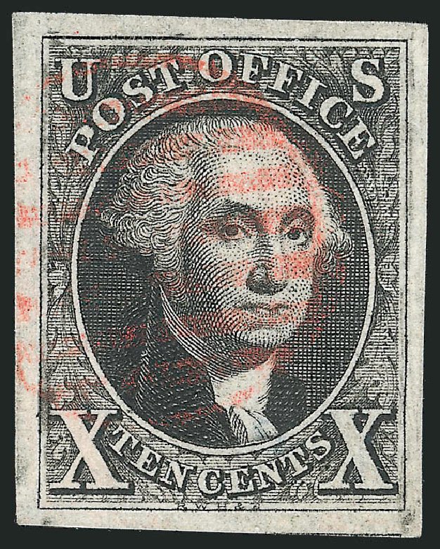 US Stamp Price Scott 2: 1847 10c Franklin. Robert Siegel Auction Galleries, Sep 2014, Sale 1078, Lot 48