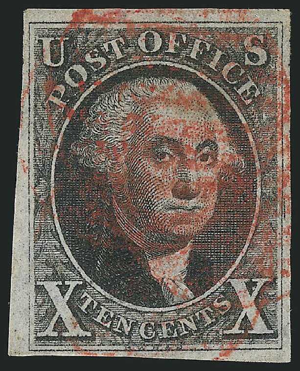 Values of US Stamps Scott Catalogue # 2: 1847 10c Franklin. Robert Siegel Auction Galleries, Dec 2014, Sale 1090, Lot 1118