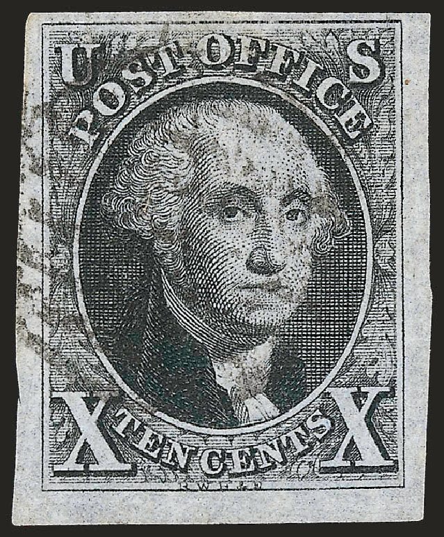 Values of US Stamps Scott Catalogue #2: 1847 10c Franklin. Robert Siegel Auction Galleries, Oct 2008, Sale 963, Lot 48