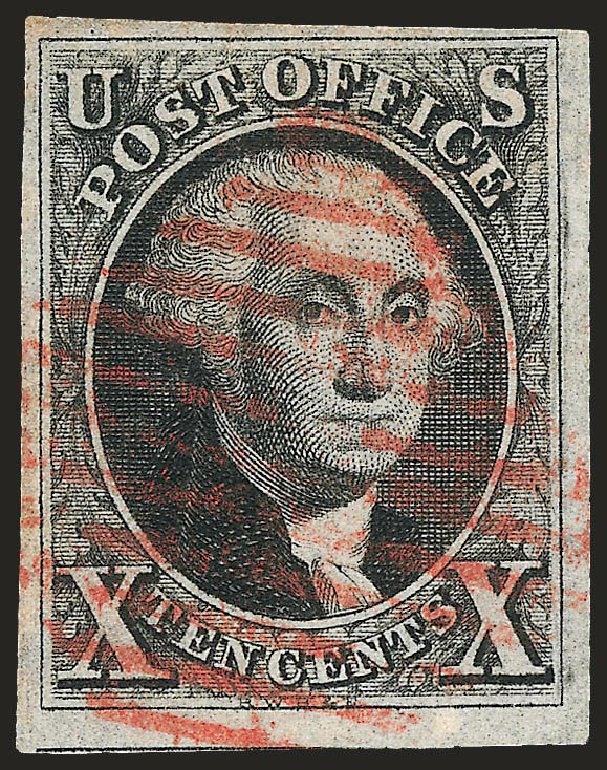US Stamps Value Scott Cat. #2 - 10c 1847 Franklin. Robert Siegel Auction Galleries, Oct 2008, Sale 963, Lot 58
