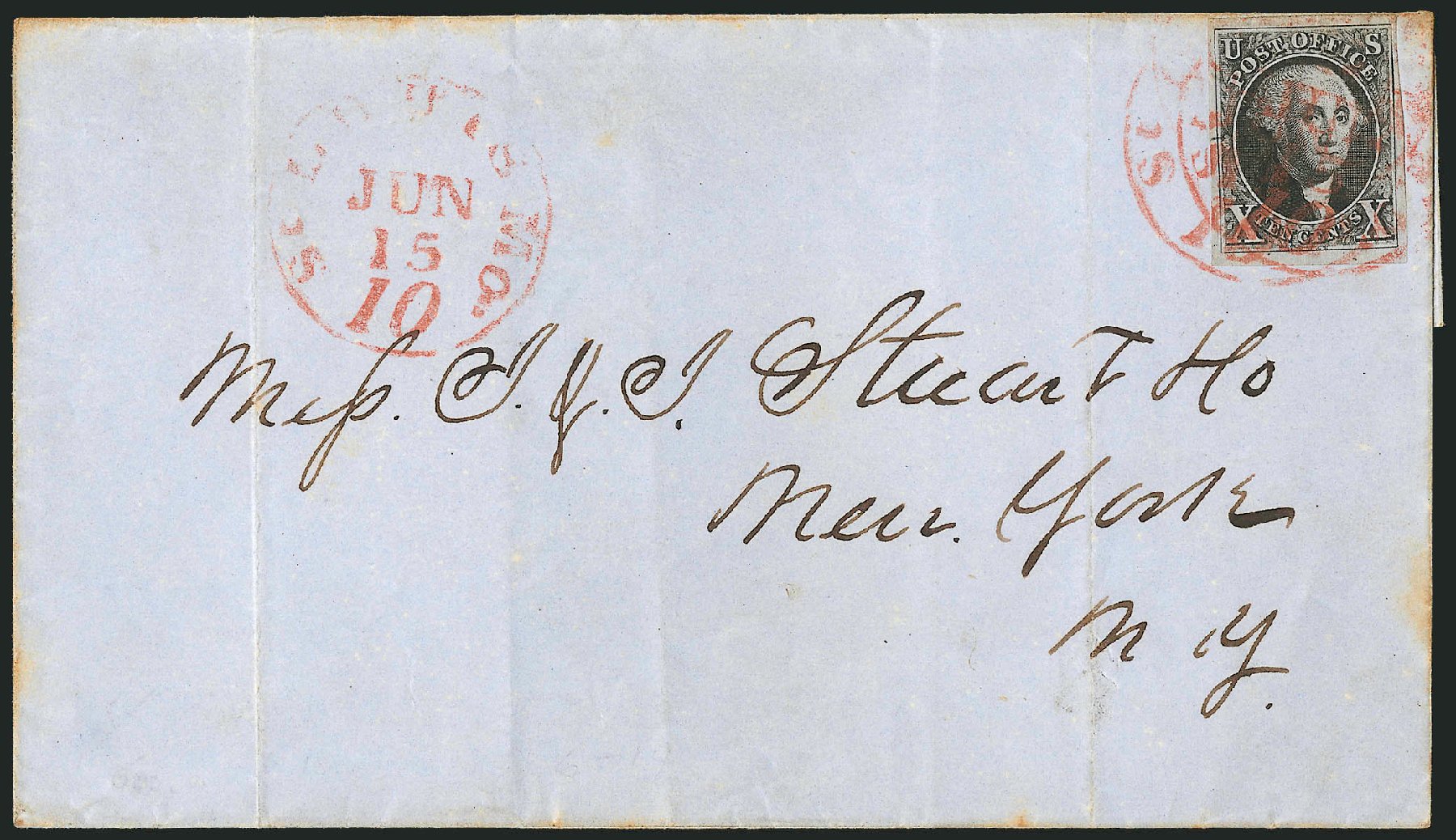 US Stamp Prices Scott 2 - 10c 1847 Franklin. Robert Siegel Auction Galleries, Sep 2010, Sale 993, Lot 218