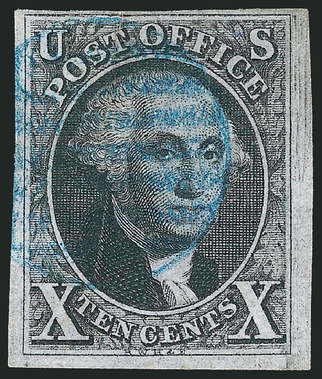 Values of US Stamps Scott Catalog 2 - 10c 1847 Franklin. Robert Siegel Auction Galleries, Oct 2010, Sale 997, Lot 5098