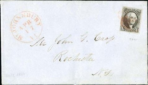 US Stamp Values Scott Cat. #2 - 10c 1847 Franklin. Spink Shreves Galleries, Jan 2015, Sale 150, Lot 18