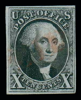 Values of US Stamp Scott Catalogue # 2: 1847 10c Franklin. Matthew Bennett International, Jun 2007, Sale 319, Lot 1049