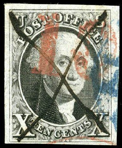 Cost of US Stamps Scott Catalog #2 - 10c 1847 Franklin. Matthew Bennett International, Apr 2008, Sale 326, Lot 19