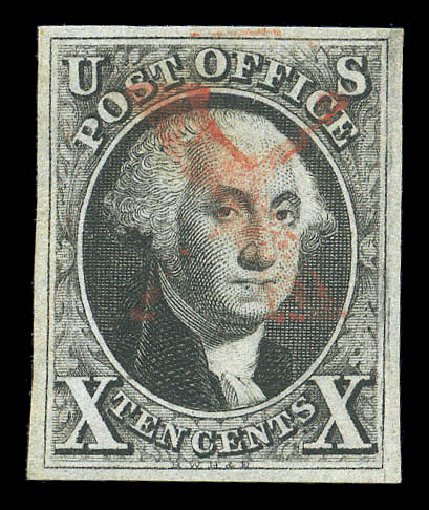 Cost of US Stamps Scott Catalog 2: 1847 10c Franklin. Matthew Bennett International, Sep 2010, Sale 331, Lot 309