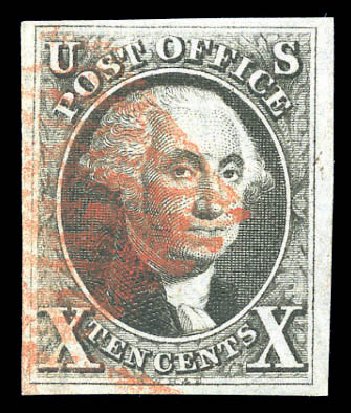 Price of US Stamps Scott Catalog #2 - 1847 10c Franklin. Matthew Bennett International, Sep 2010, Sale 333, Lot 3259