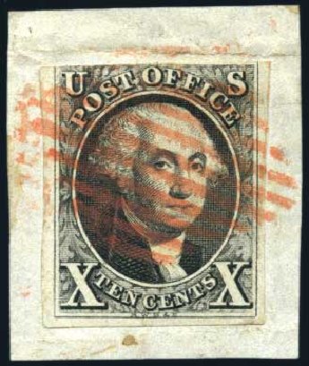 US Stamp Value Scott Cat. #2 - 1847 10c Franklin. Harmer-Schau Auction Galleries, Jul 2010, Sale 86, Lot 319