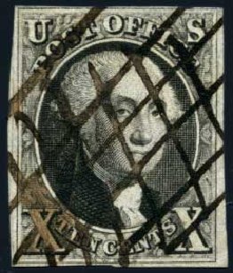 Prices of US Stamps Scott Catalogue # 2: 1847 10c Franklin. Harmer-Schau Auction Galleries, May 2013, Sale 97, Lot 319