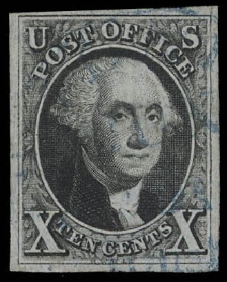 Values of US Stamp Scott Cat. # 2 - 1847 10c Franklin. Daniel Kelleher Auctions, Feb 2013, Sale 634, Lot 599
