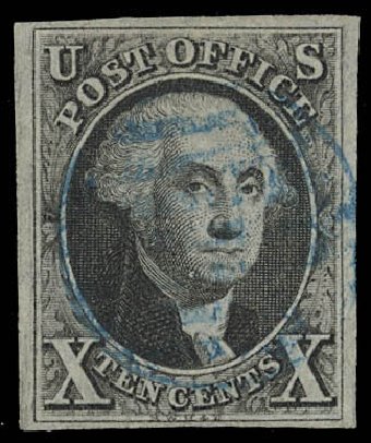 US Stamp Value Scott 2: 10c 1847 Franklin. Daniel Kelleher Auctions, Feb 2013, Sale 634, Lot 629