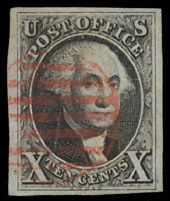 US Stamps Prices Scott Cat. 2 - 10c 1847 Franklin. Daniel Kelleher Auctions, Feb 2013, Sale 634, Lot 669
