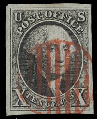Prices of US Stamp Scott #2: 1847 10c Franklin. Daniel Kelleher Auctions, Feb 2013, Sale 634, Lot 739