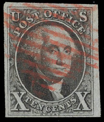 Costs of US Stamp Scott Catalog # 2 - 10c 1847 Franklin. Daniel Kelleher Auctions, Feb 2013, Sale 634, Lot 809