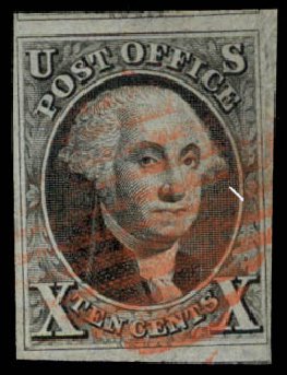 US Stamps Value Scott Catalog # 2 - 10c 1847 Franklin. Daniel Kelleher Auctions, May 2014, Sale 652, Lot 49