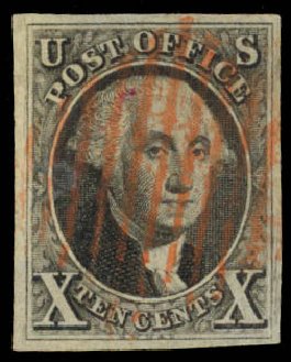 Prices of US Stamps Scott #2 - 10c 1847 Franklin. Daniel Kelleher Auctions, Oct 2014, Sale 660, Lot 2019