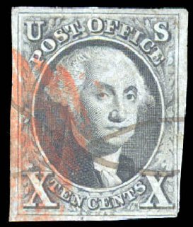 Costs of US Stamps Scott Catalog #2: 1847 10c Franklin. Daniel Kelleher Auctions, Aug 2015, Sale 672, Lot 2099