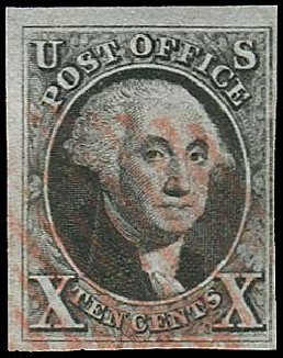 Prices of US Stamps Scott Cat. 2 - 1847 10c Franklin. Regency-Superior, Nov 2014, Sale 108, Lot 29