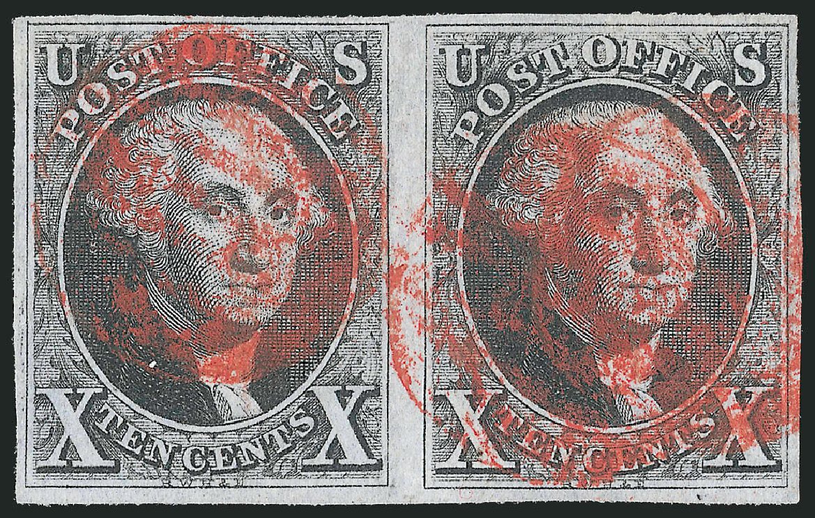 US Stamp Values Scott Catalog 2 - 10c 1847 Franklin. Robert Siegel Auction Galleries, Apr 2012, Sale 1023, Lot 2049