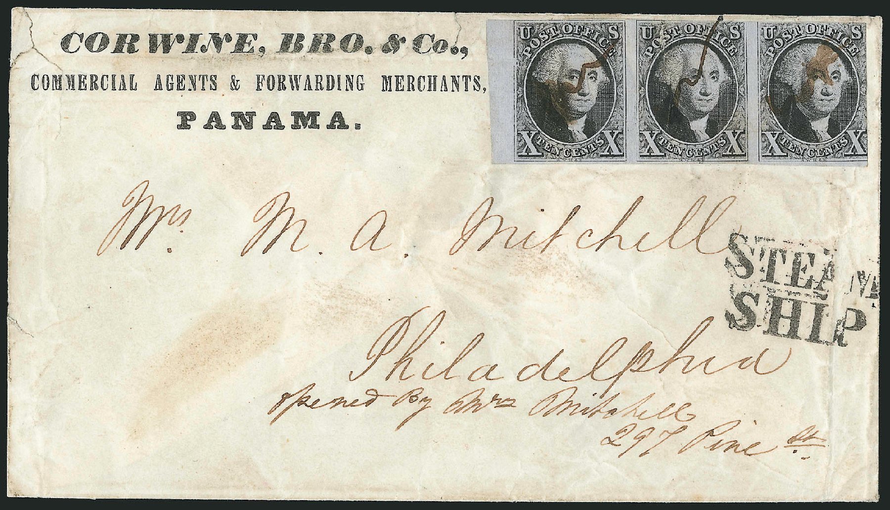 US Stamps Value Scott Catalogue 2 - 10c 1847 Franklin. Robert Siegel Auction Galleries, Apr 2012, Sale 1023, Lot 2259