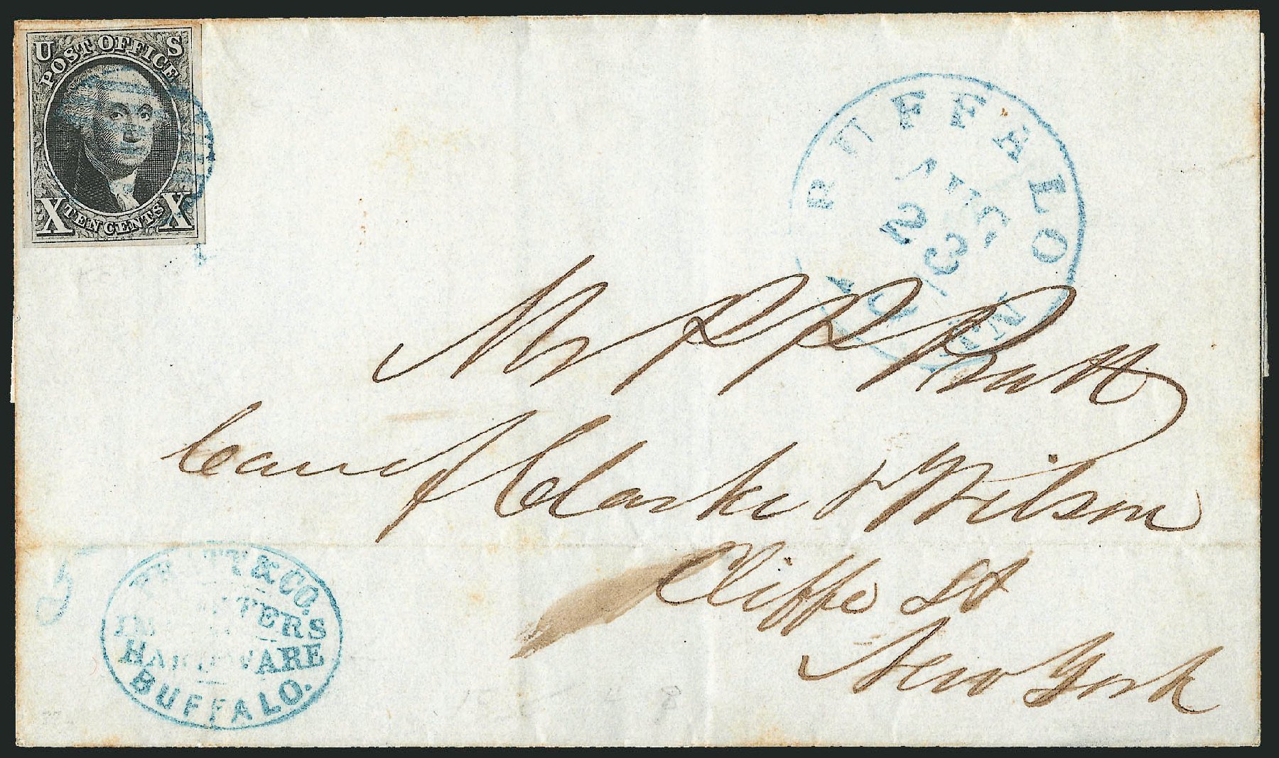Cost of US Stamps Scott 2: 10c 1847 Franklin. Robert Siegel Auction Galleries, Apr 2012, Sale 1023, Lot 2329