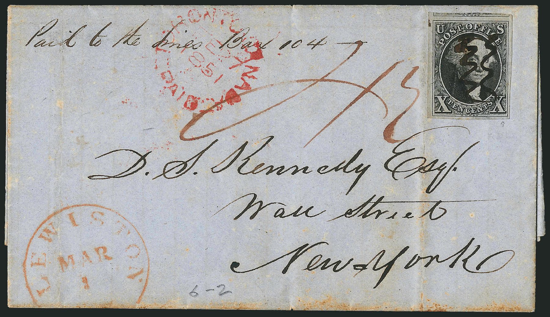 US Stamp Price Scott Catalogue 2 - 10c 1847 Franklin. Robert Siegel Auction Galleries, Apr 2012, Sale 1023, Lot 2469