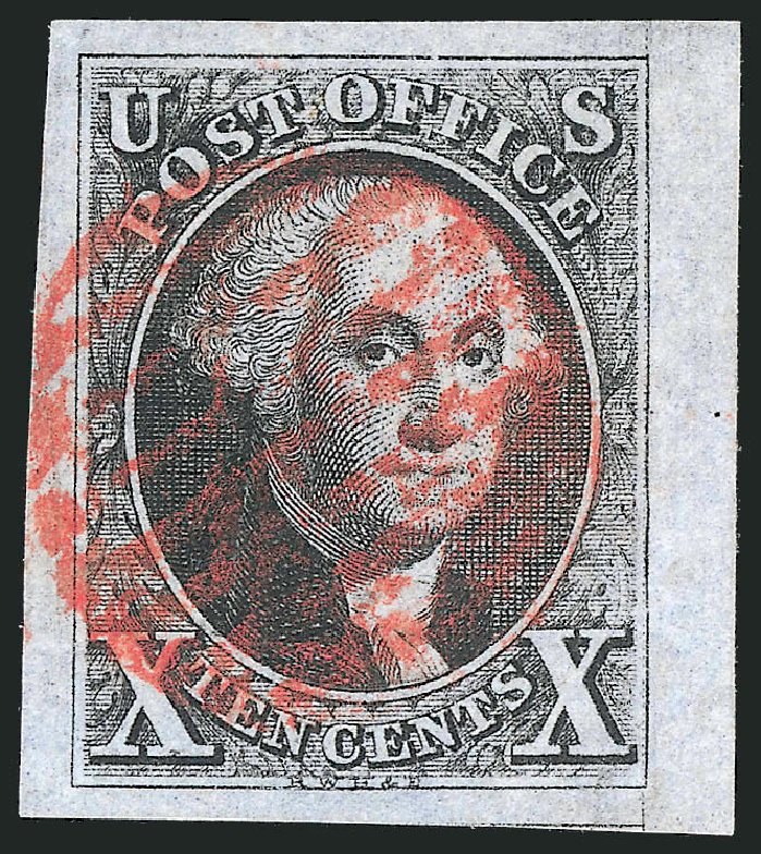 Cost of US Stamp Scott Catalog 2: 1847 10c Franklin. Robert Siegel Auction Galleries, Oct 2012, Sale 1032, Lot 3009