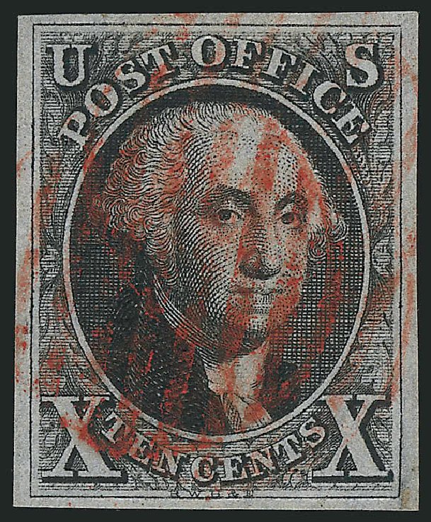 Values of US Stamp Scott Catalog #2 - 10c 1847 Franklin. Robert Siegel Auction Galleries, Apr 2014, Sale 1068, Lot 19
