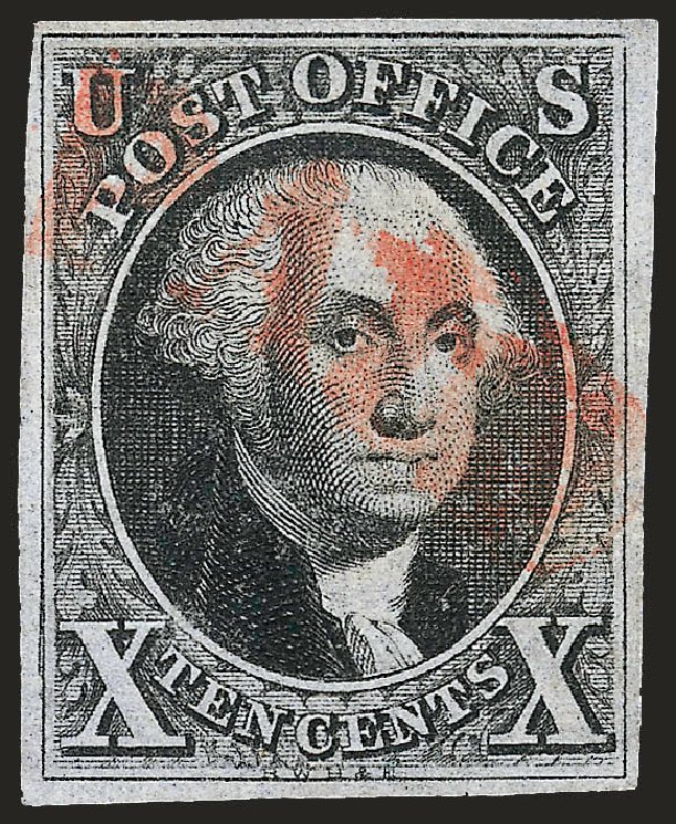 Price of US Stamp Scott 2: 1847 10c Franklin. Robert Siegel Auction Galleries, Oct 2008, Sale 963, Lot 49