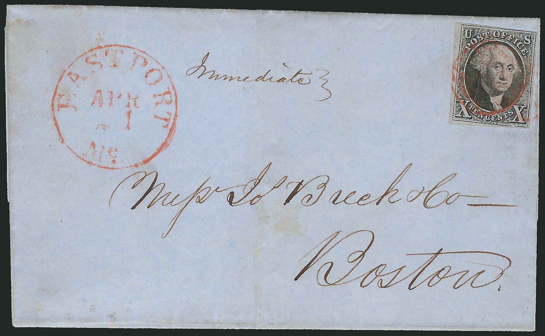 Value of US Stamps Scott Catalog # 2 - 1847 10c Franklin. Robert Siegel Auction Galleries, Oct 2008, Sale 963, Lot 69