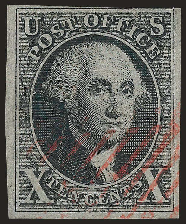 US Stamps Price Scott # 2: 1847 10c Franklin. Robert Siegel Auction Galleries, Jun 2010, Sale 992, Lot 2019
