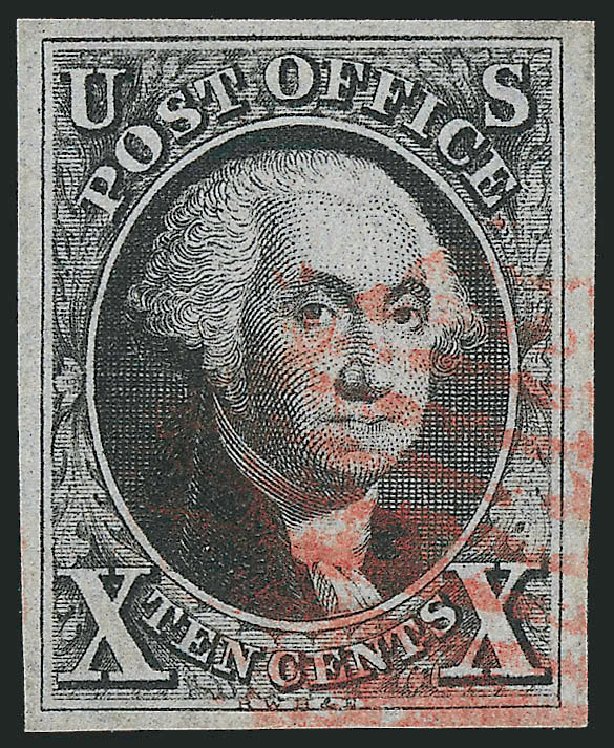 Costs of US Stamps Scott Catalogue #2: 1847 10c Franklin. Robert Siegel Auction Galleries, Sep 2010, Sale 993, Lot 159