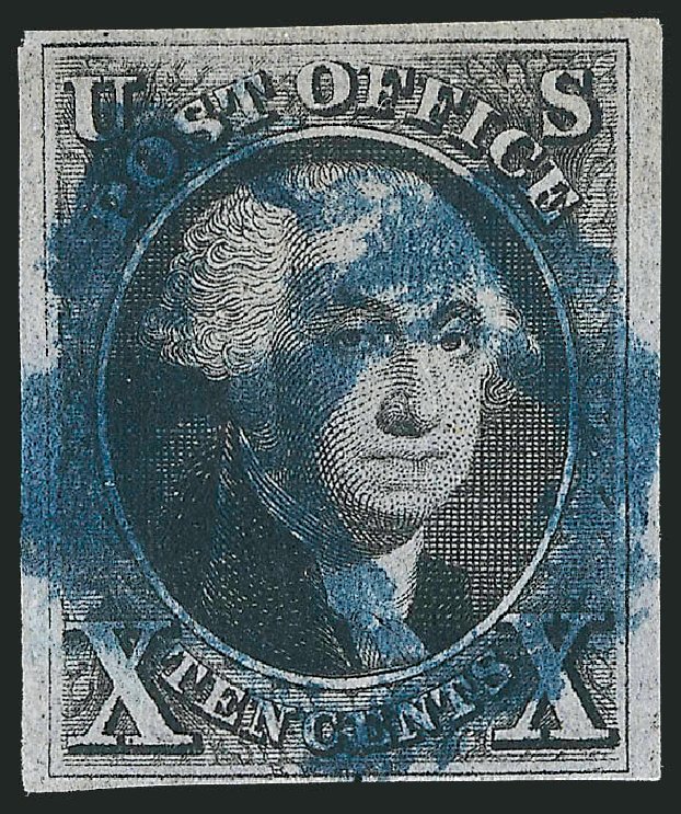US Stamp Values Scott 2 - 1847 10c Franklin. Robert Siegel Auction Galleries, Sep 2010, Sale 993, Lot 169