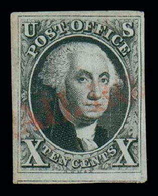 Price of US Stamp Scott Catalog # 2 - 10c 1847 Franklin. Matthew Bennett International, Jun 2007, Sale 319, Lot 1040