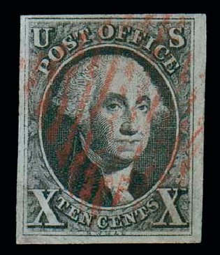 US Stamps Value Scott # 2 - 1847 10c Franklin. Matthew Bennett International, Jun 2007, Sale 319, Lot 1050