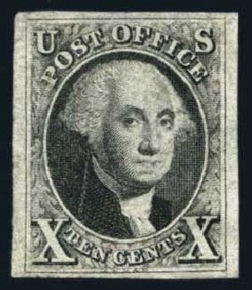 US Stamp Value Scott Cat. # 2: 1847 10c Franklin. Harmer-Schau Auction Galleries, Aug 2014, Sale 102, Lot 1620