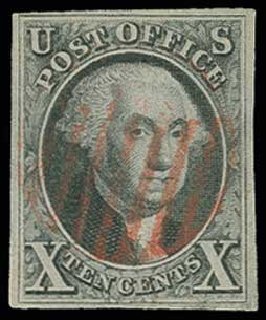 Prices of US Stamps Scott Catalog 2 - 10c 1847 Franklin. H.R. Harmer, Jun 2013, Sale 3003, Lot 1020