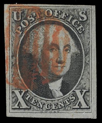 Cost of US Stamps Scott Cat. # 2 - 10c 1847 Franklin. Daniel Kelleher Auctions, Feb 2013, Sale 634, Lot 640
