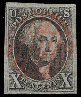 Price of US Stamps Scott Cat. # 2: 1847 10c Franklin. Daniel Kelleher Auctions, Feb 2013, Sale 634, Lot 650