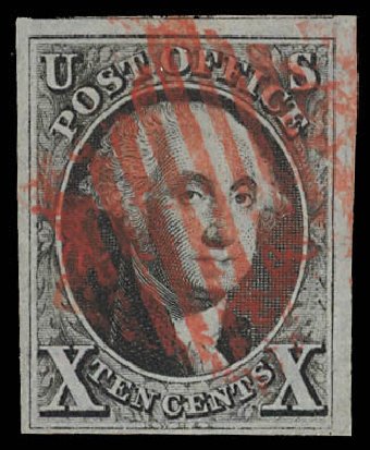 US Stamps Values Scott Catalogue #2 - 1847 10c Franklin. Daniel Kelleher Auctions, Feb 2013, Sale 634, Lot 810