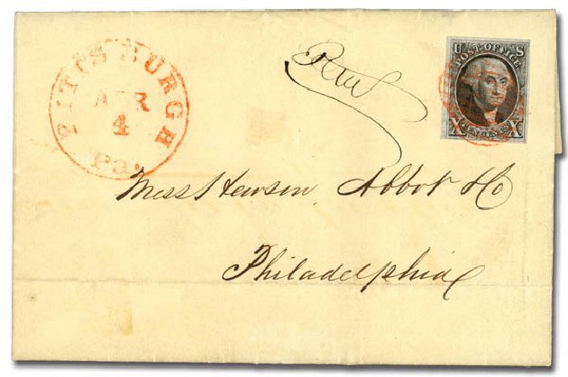 US Stamp Price Scott # 2 - 10c 1847 Franklin. Daniel Kelleher Auctions, Sep 2013, Sale 639, Lot 3040