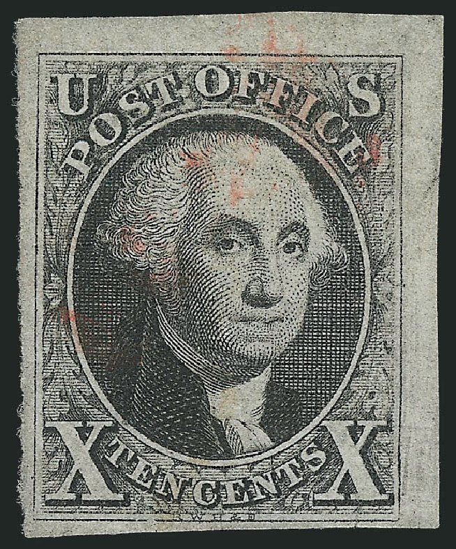 Values of US Stamp Scott Catalog 2: 1847 10c Franklin. Robert Siegel Auction Galleries, Mar 2011, Sale 1007, Lot 2090