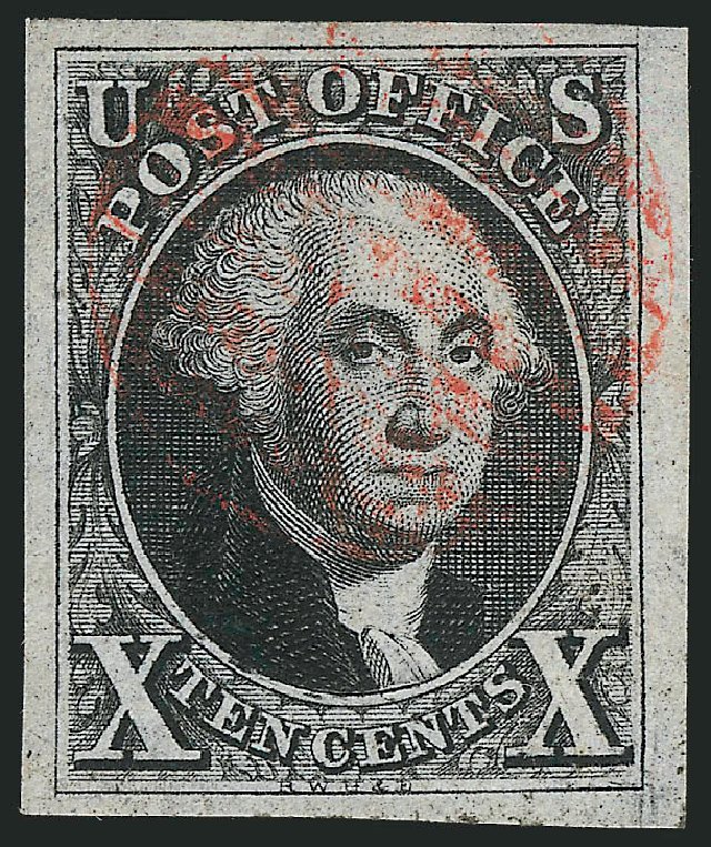 Costs of US Stamps Scott # 2 - 10c 1847 Franklin. Robert Siegel Auction Galleries, Mar 2012, Sale 1019, Lot 320