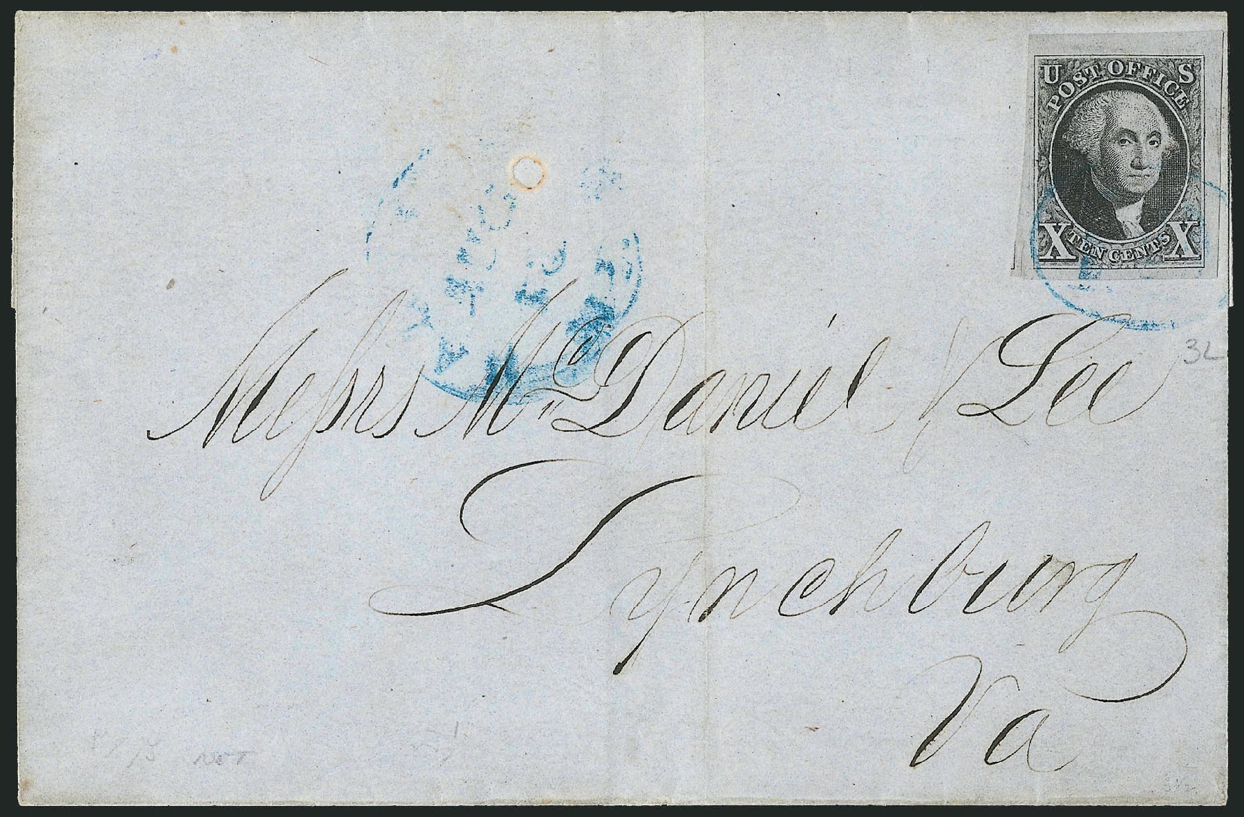 Values of US Stamp Scott Catalogue #2 - 1847 10c Franklin. Robert Siegel Auction Galleries, Apr 2012, Sale 1023, Lot 2070