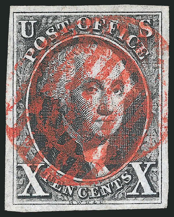 Prices of US Stamp Scott Catalog # 2 - 10c 1847 Franklin. Robert Siegel Auction Galleries, Apr 2012, Sale 1023, Lot 2140