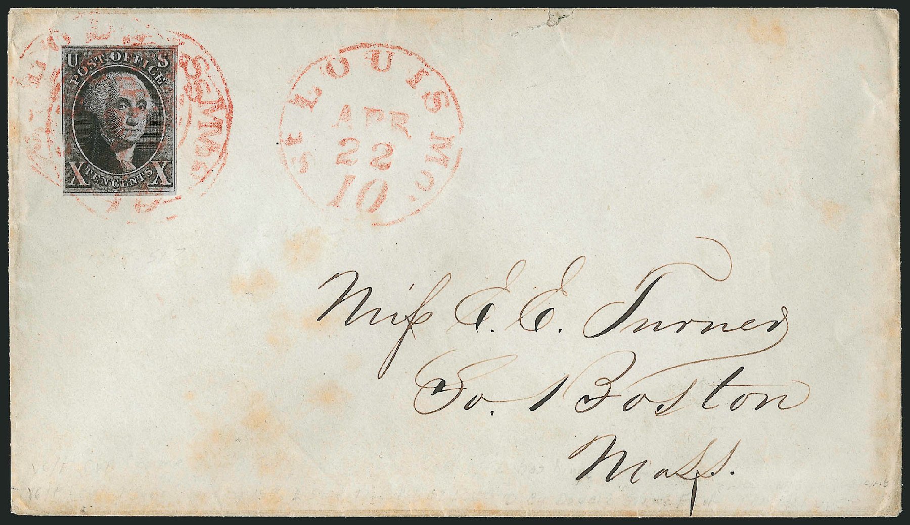 Values of US Stamps Scott Catalog 2: 10c 1847 Franklin. Robert Siegel Auction Galleries, Apr 2012, Sale 1023, Lot 2240