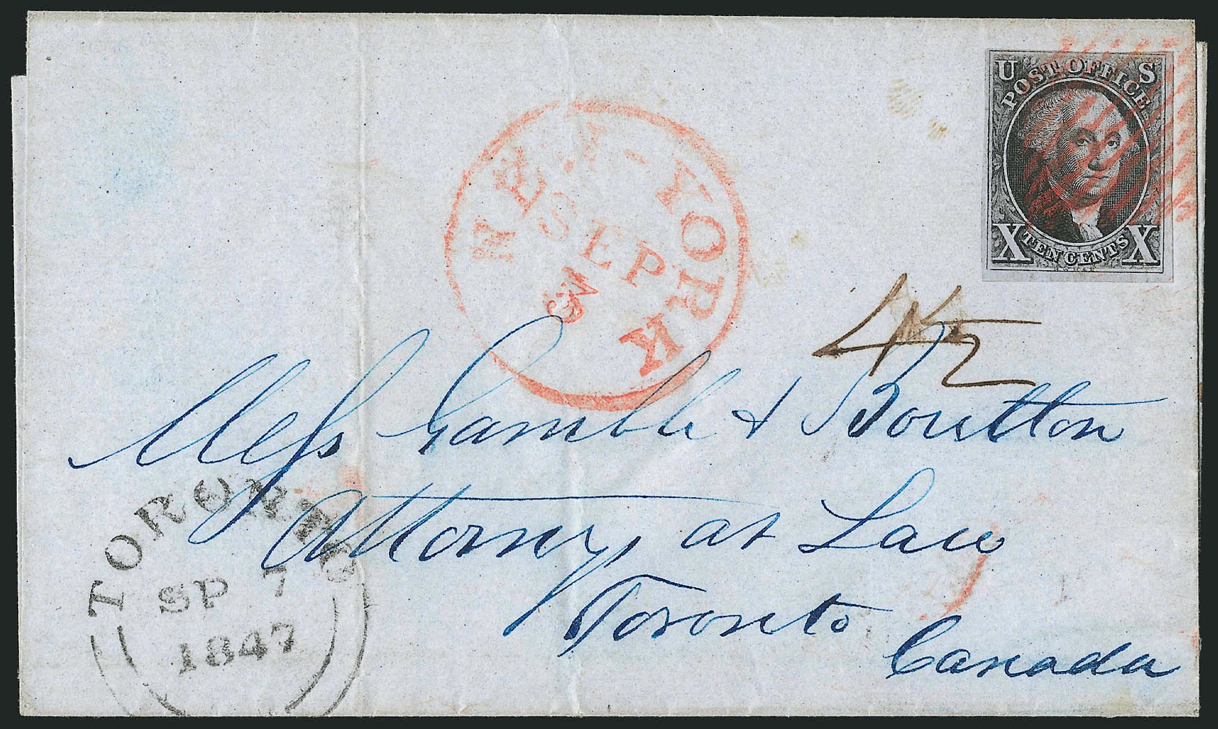 US Stamp Price Scott Catalog # 2: 10c 1847 Franklin. Robert Siegel Auction Galleries, Apr 2012, Sale 1023, Lot 2450